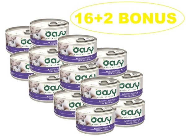 OASY Tasty Mousse s puretinom, 85g, 16+2 BONUS Sale