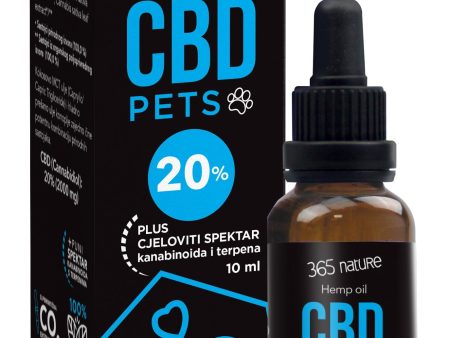 365 NATURE Pets CBD 20% ulje konoplje za pse i mačke, 10ml Hot on Sale