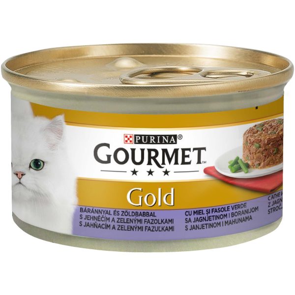 GOURMET Gold Savoury Cake s janjetinom i mahunama ,komadići u umaku, 85g Hot on Sale