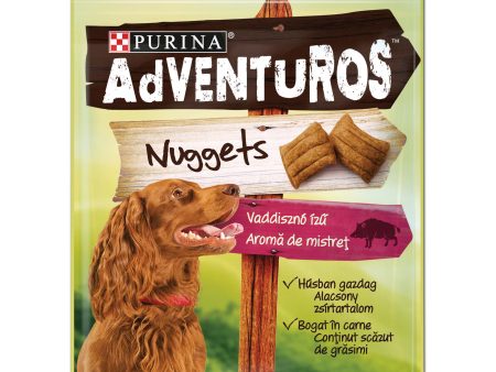 ADVENTUROS Nuggets, slasni jastučići s okusom veprovine, 90 g on Sale