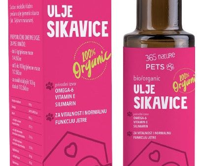 365 NATURE Pets BIO ORGANIC Ulje sikavice za pse i mačke, 100ml Online Hot Sale