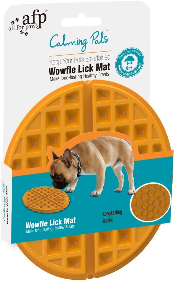 ALL FOR PAWS Calming Pals, Lick Mat Wowfle, 20x20x1,5cm For Sale