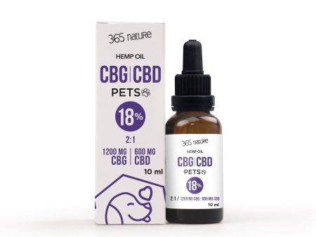 365 NATURE Pets CBG CBD 18% ulje konoplje za životinje, 10ml Sale