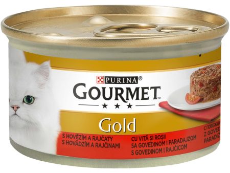 GOURMET Gold Savoury Cake s govedinom i rajčicom, komadići u umaku, 85g Fashion