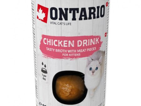 ONTARIO KITTEN Chicken Drink, napitak s komadićima piletine, 135g Hot on Sale