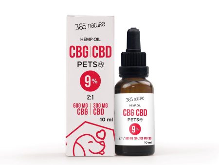 365 NATURE Pets CBG CBD 9% ulje konoplje za životinje, 10ml Online Hot Sale