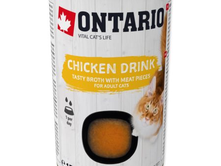 ONTARIO Cat Chicken Drink, napitak s komadićima piletine, 135g Online Hot Sale