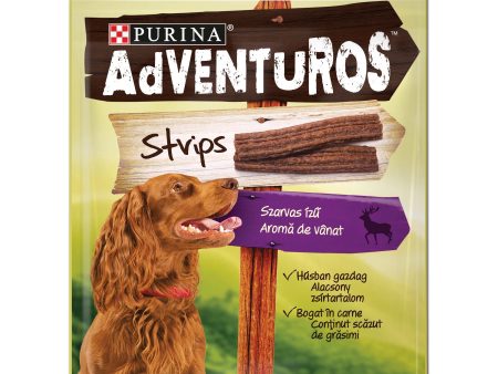 ADVENTUROS Strips, slasne trakice s okusom divljači, 90 g Online Sale