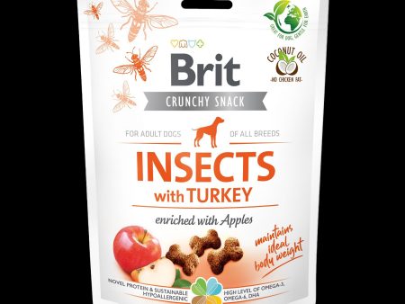 BRIT Crunchy poslastica, insekti s puretinom i jabukama, 200 g Discount