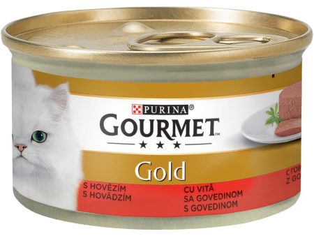 GOURMET Gold s govedinom, mousse, 85g Online Hot Sale