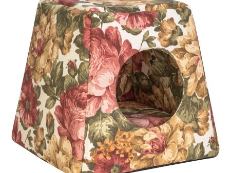 PET COMFORT Iglu za mačke Roses, 65% pamuk, vodoodbojni, 37cm Online Hot Sale