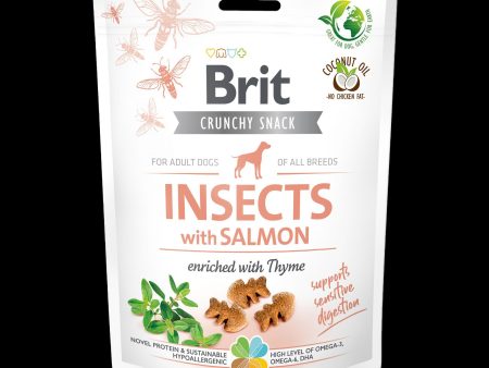 BRIT Crunchy poslastica, insekti s lososom, obogaćeno timijanom, 200 g Online