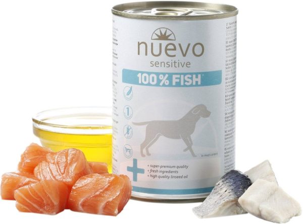 NUEVO Sensitive Adult dog, haringa i losos, bez žitarica, 375g Supply