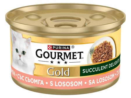 GOURMET Gold Succulent Delights, komadići s lososom u umaku, 85g Online Sale