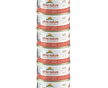 ALMO NATURE HFC Jelly Mega Pack, losos s mrkvom u želeu, konzerva za mačke 6x70g Online Hot Sale