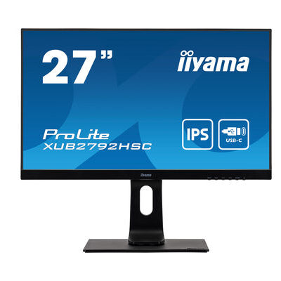 iiyama ProLite XUB2792HSC-B1 - LED monitor - 27  - 1920 x 1080 Full HD (1080p) @ 75 Hz - IPS - 250 cd   m² - 1000:1 - 4 ms - HDMI, DisplayPort, USB-C - speakers - black on Sale