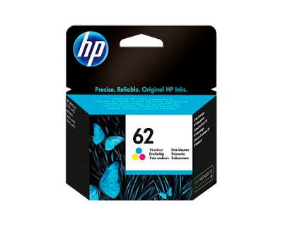 HP 62 Tri-Colour Ink Cartridge, 165 pages, for HP ENVY 5540, 5640, 7640, Officejet 5740 on Sale