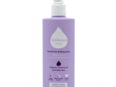 KOKOSO BABY kūno ir plaukų prausiklis kokosų kvapo, 200 ml. Discount