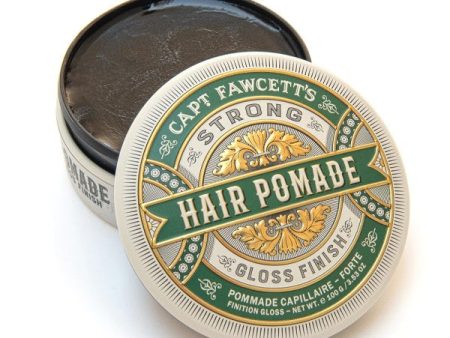 Strong Pomade Stiprios fiksacijos ir žvilgesio plaukų pomada, 100g Supply